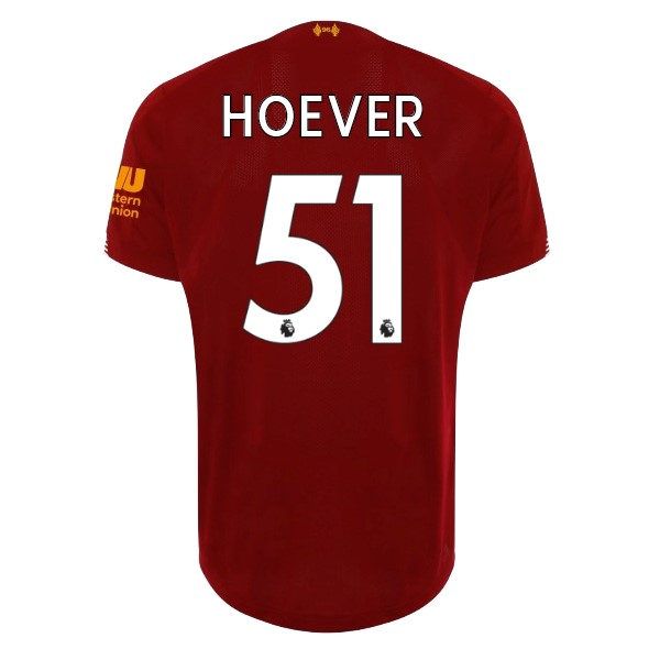 Camiseta Liverpool NO.51 Hoever 1ª 2019/20 Rojo